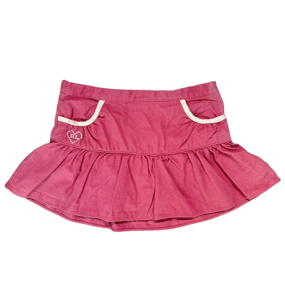 Ralph Lauren Baby Pink Skirt with Cream Floral Lining 12M
